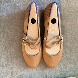 Rothy's Double Buckle Mary Jane Flats - Java Chip